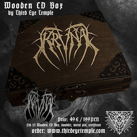 KRVNA - For Thine is the Kingdom of the Flesh WOODEN CD BOX